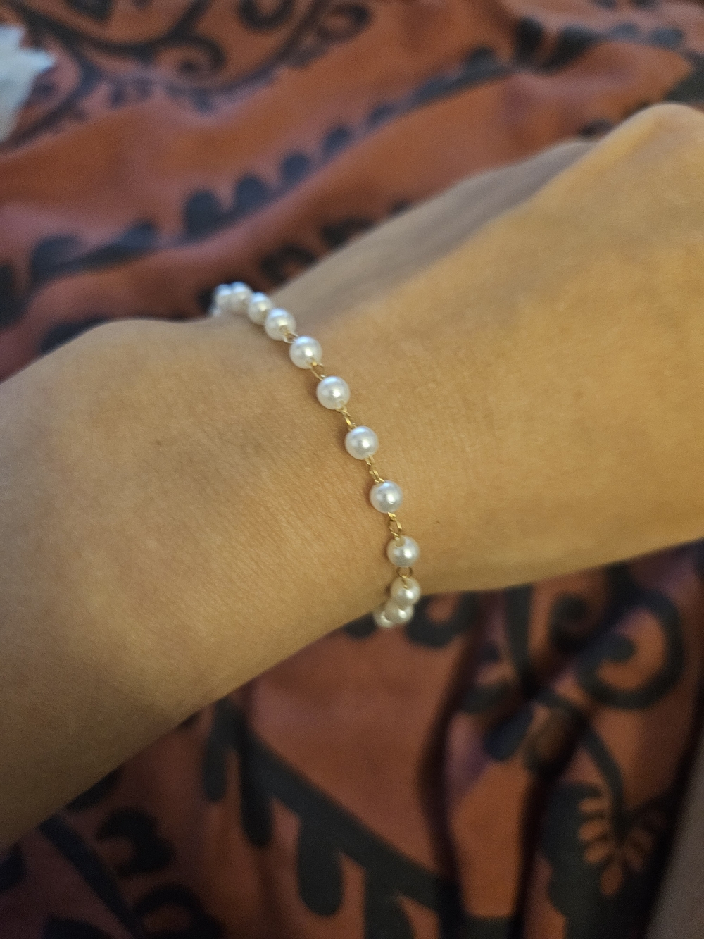 Delicate Pearl Bracelet - White Pearls